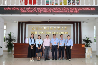 Trường Cao đẳng Kỹ thuật Công nghệ Đồng Nai thăm và làm việc với các doanh nghiệp tiếp nhận học sinh - sinh viên thực tập tại doanh nghiệp